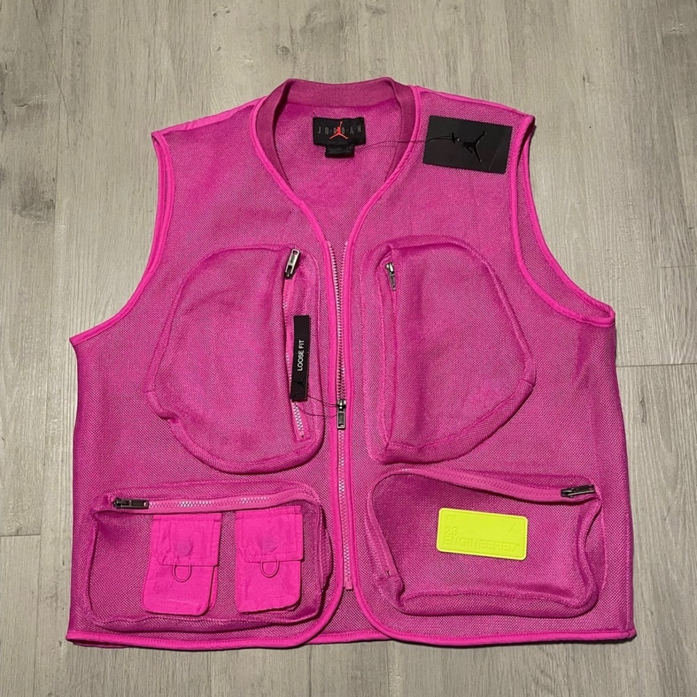 Nike Jordan 23 Engineered Spacer Mesh Vest Pink Loose CN4584-623